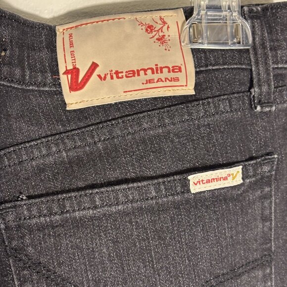 Vitamina Deluxe Edition Denim Jeans Straight-Leg Size 40 US 16 - Picture 5 of 11